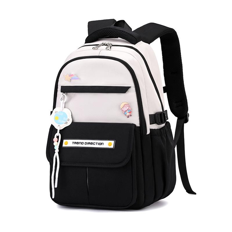 

Рюкзак Студенческий Грязеотталкивающий Большой Вместимости One Size чёрный