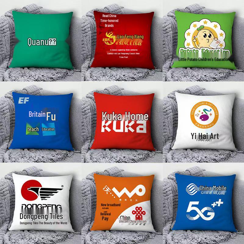 Milchsamt Zwei-in-Eins Kissen-Decke mit individuellem Logo für Büro oder Auto