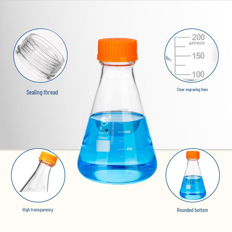 Shu Niu GL45 High Borosilicate Glass Erlenmeyer Flask