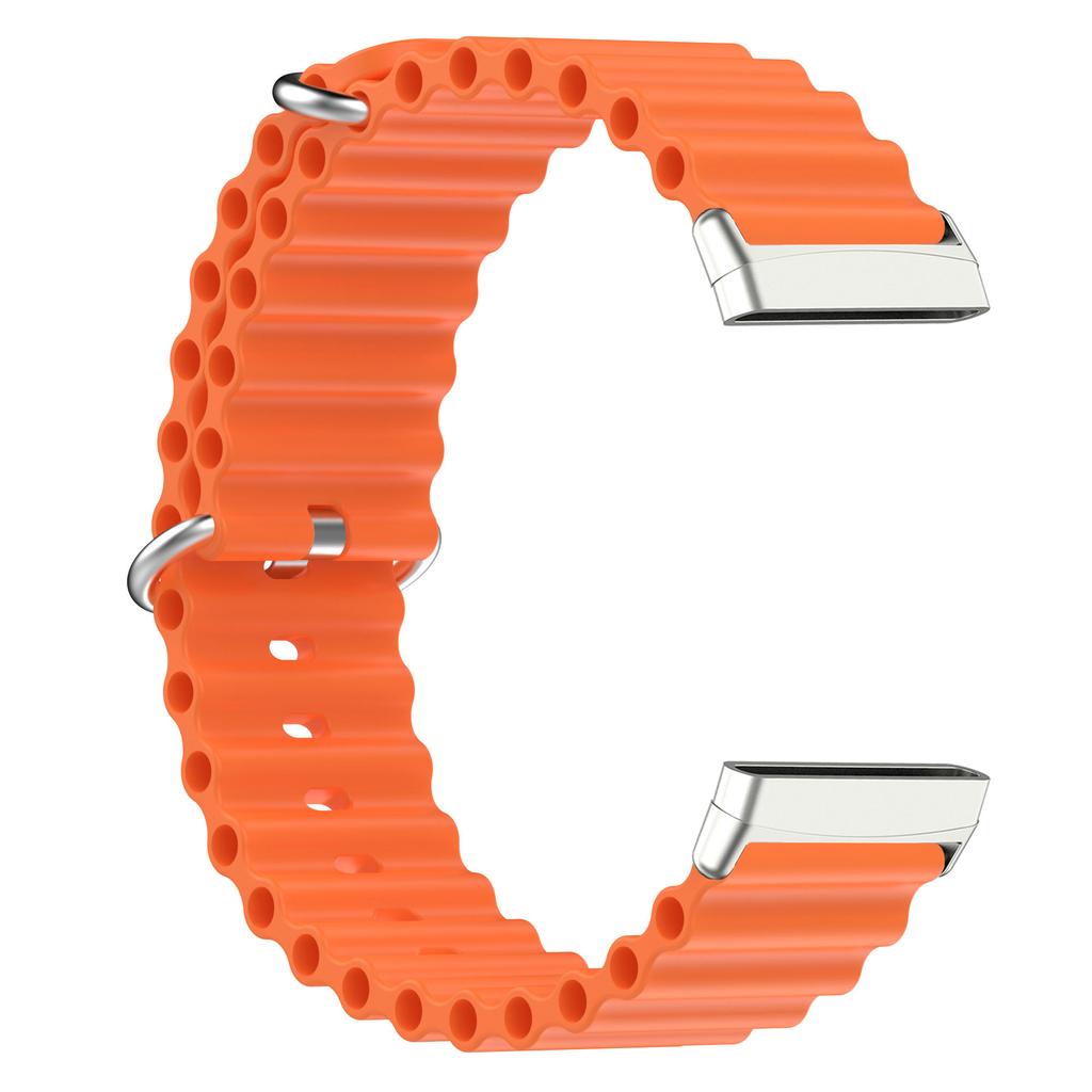 For Fitbit Sense/Sense 2/Versa 3/Versa 4 Smart Watch Band Adjustable Silicone Ocean Strap Replacement