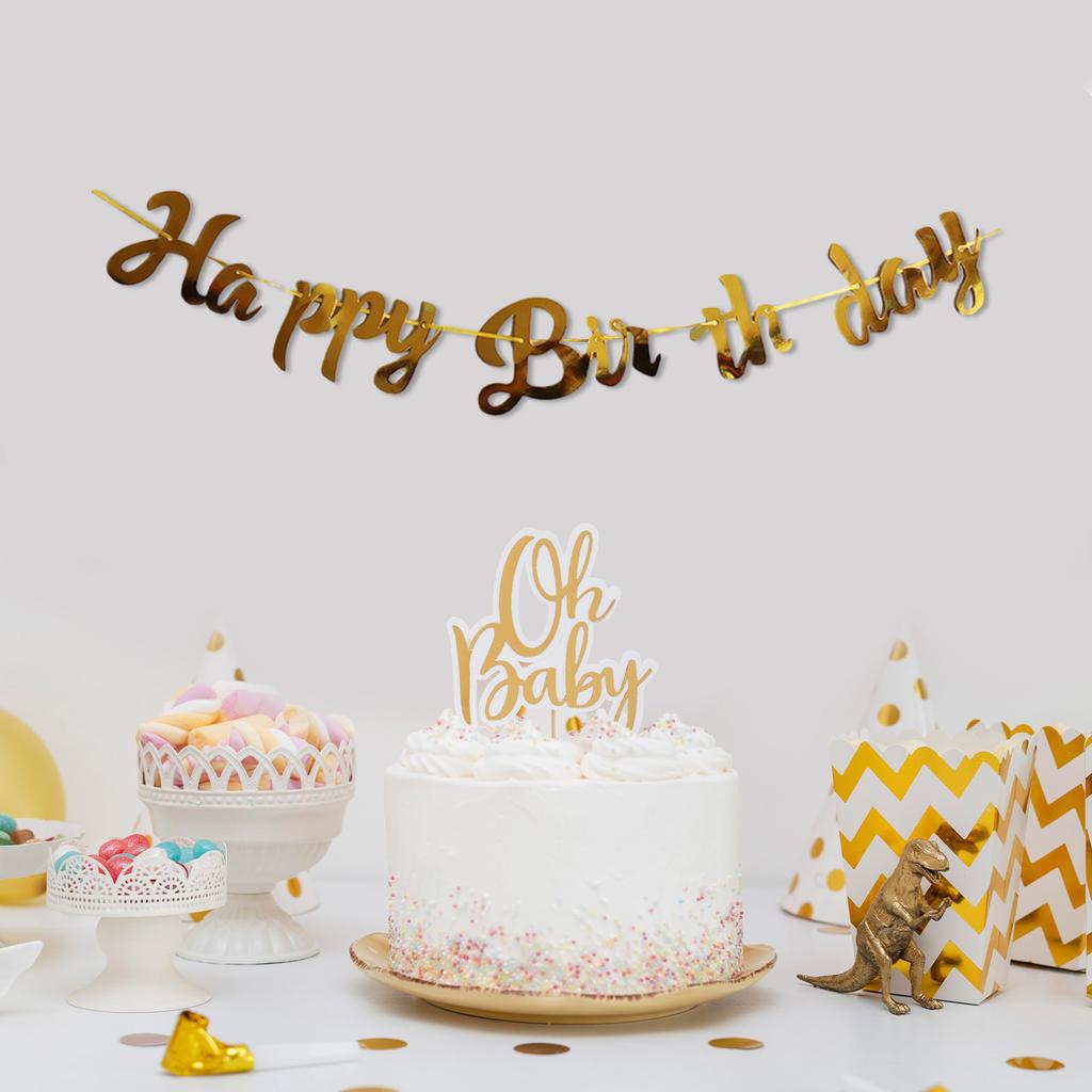 Happy Birthday Banner Birthday Banner Birthday Decorations Happy Birthday Decorations For Birthday Party