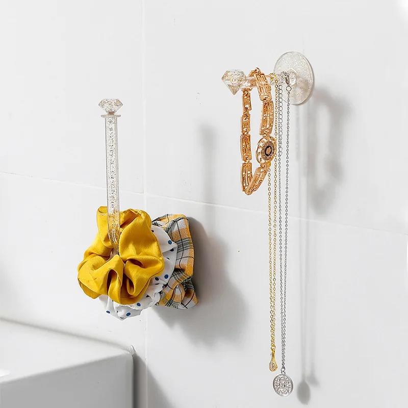 2/4pcs Headband Holder Scrunchie Organizer Stand Hair Accessories Organizer Storage Shelf For Headbands Hairband Hair Ties Clear
