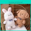 Cute Bear Puppy Rabbit Fox Plush Toy Cartoon Girl Sleep Companion Holiday Gift