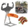 Männlich geformter Hot Dog Ständer Edelstahl Muskelmann Wurst Tragbar Wiederverwendbar Stehend Röstgestell Halter Outdoor Camping Bräter Grill