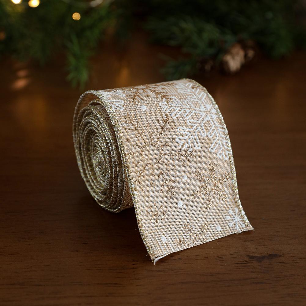 Einfach zu verwendendes Weihnachtsband Dekorative Schleife Baumschmuck Festliche Atmosphäre