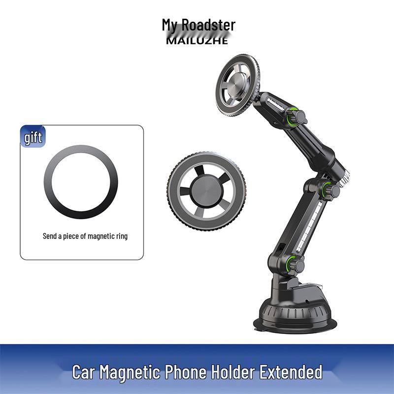 

Магнитный держатель для телефона в автомобиль Myluozhe - 4000 Гаусс, присоска, удлиненная трубка.