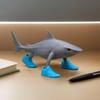 Shark Figurine Tungtungsahur Figure Desktop Decoration Articulated Tralalero Tralala Figure Ornament Funny Doll 3D Printed Toys