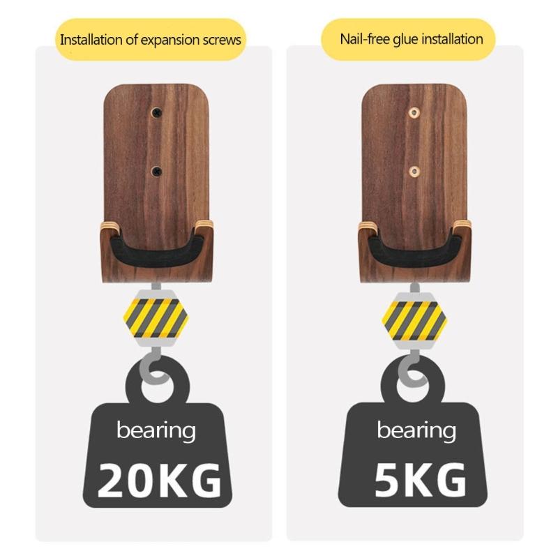 Wall Mount Hanger Guitar Wall Hangers Electric Guitar Hanger for Ukulele