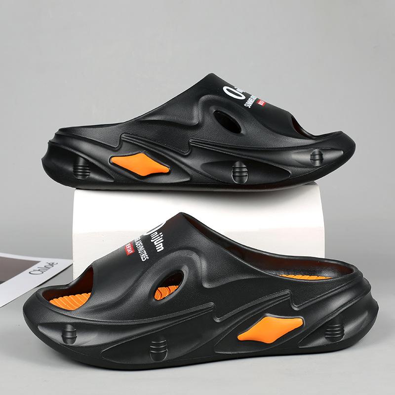 

Тапочки 2024 весна новая верхняя одежда повседневная универсальная толстая подошва наступающая на дерьмо чувство пара пляж одно слово дрэг пятно 36/37