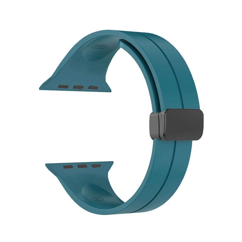 

For Apple Watch Series 10 46mm/Ultra 2 Ultra 49mm/Series 9 8 7 45mm/6 5 4 SE (2023) SE (2022) SE 44mm/3 2 1 42mm Silicone Watch Strap Haze Blue