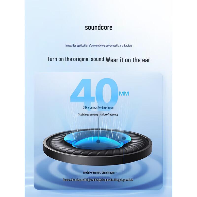 SoundCore Space Q45 Over-Ear Active Noise Cancelling Bluetooth Headphones