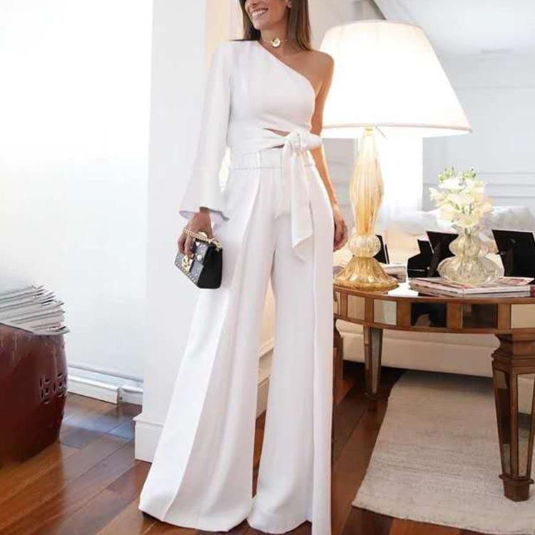 European & American Style Women's Sexy High Waist Slit Dress - Slim Fit Evening Gown