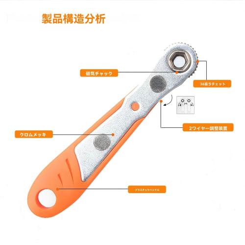 Mini Ratchet Set | 19-Piece 1/4-Inch Ratchet Right-Angle Driver | High-Torque Low-Profile Ratchet Angle Driver for Tight Spaces