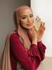 Hijab Scialli Sciarpe Musulmane da Donna in Chiffon, Hijab in Jersey di Cotone Modal Lisci Morbidi per Donna, Copricapi Musulmani in Voile 70*180cm Islamici