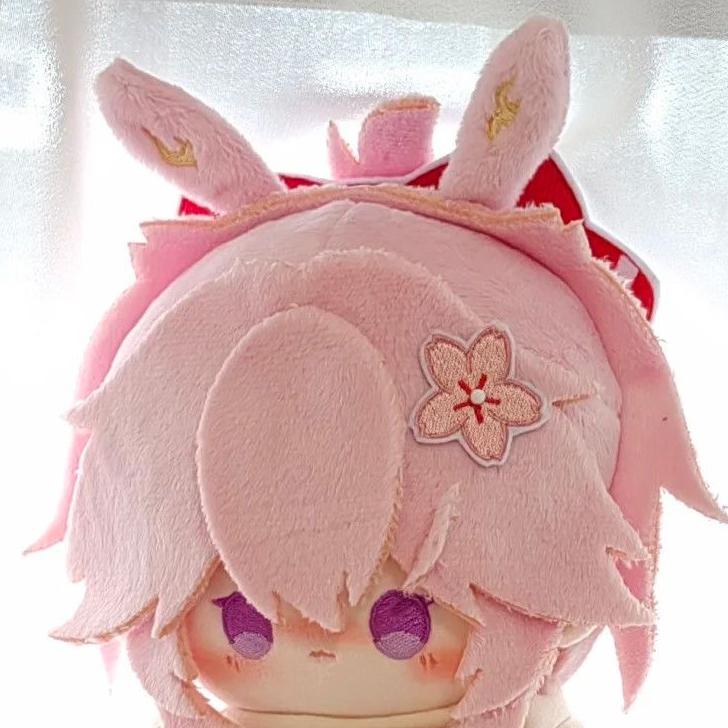 20cm Anime Honkai Star Rail Evanescia Plüschtier Stofftier Anzieh-Plüschpuppe Körper Spielzeug Sammlerstück Geburtstag Weihnachtsgeschenk No Skeleton