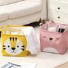 Cute Cloth Toy Storage Box Cartoon Dustproof Dirty Clothes Basket Large Capacity Multifunctional Folding Storage Basket Home