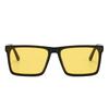 Gm Square Simple Thick Frame Sunglasses Yellow Men'S And Women'S Trendy Brand Retro High-End Sunglasses