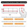 Elastic Sofa Cover for Living Room Couch Cover Chair Sectional Sofa Needs Order 2PCS Sofa Covers If It Is Chaise Longue L-shape