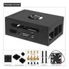 Protective Metal Case With Cooling Fan And Heatsinks For Orange Pi 5 (N515) Easy Access GPIO Ports