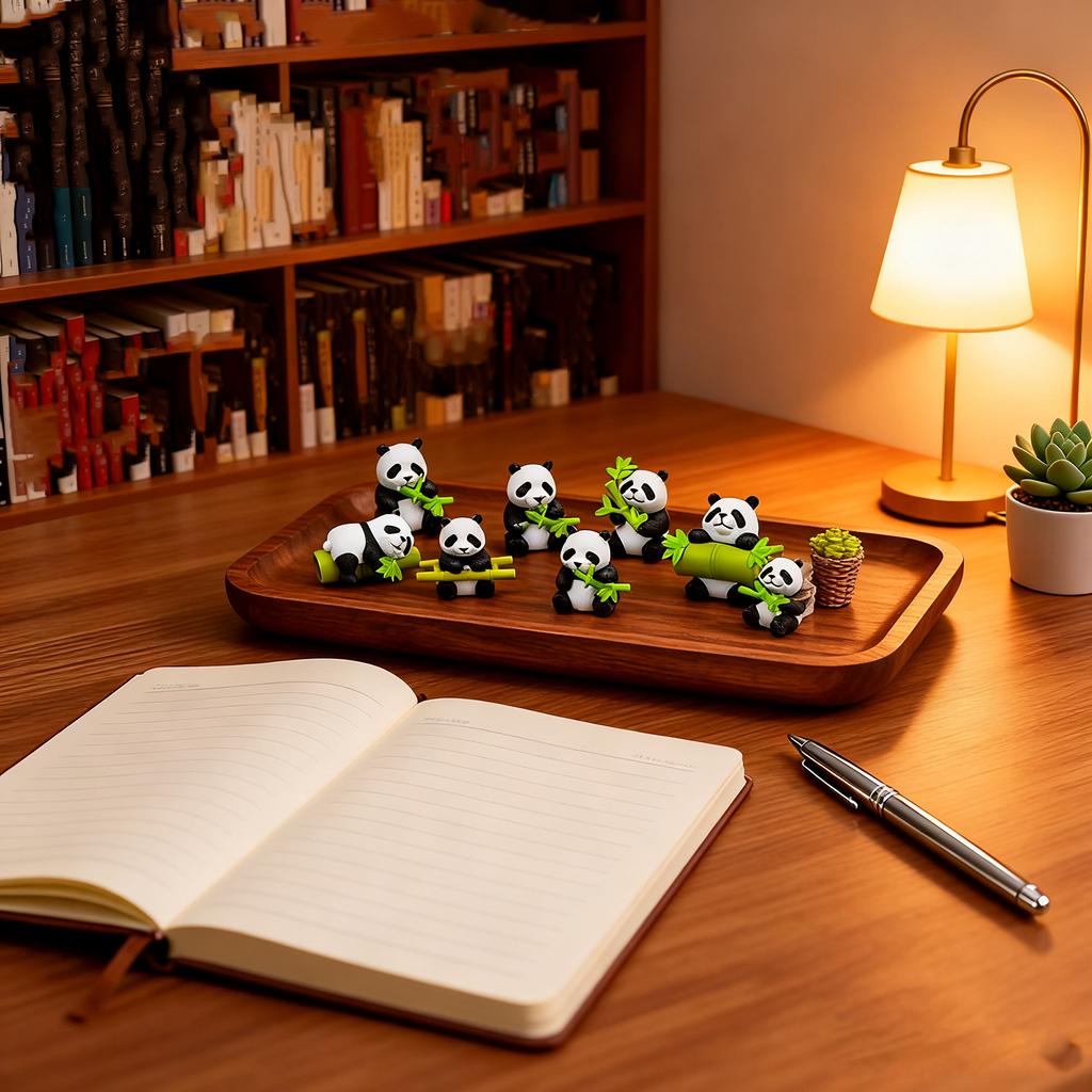 8 Resin Bear Ornaments, Resin Bear Sculpture, Decoration, Animals, Suitable For Garden, Micro-, Moss And Cake Decoration.