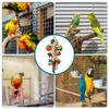 Bird Chew Toys Chewing Colorful Wooden Natural Games Bird Enrichment Toys For Playground Outdoor Patio Inside Hammock Window