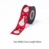 5yards 25mm Christmas Ribbon Printing Ployester Ribbon For Handmade Bow Christmas Decorations DIY Gift Wrapping