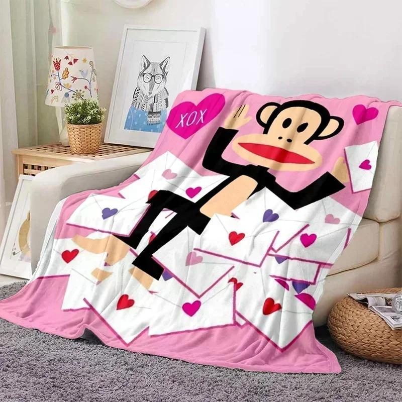 P-Paul Frank Flanell Wohnzimmer, Schlafzimmer, Schlafsofa, Picknick für Kinder, Wärme, Komfort, tragbare Decke, Geburtstagsgeschenk r2