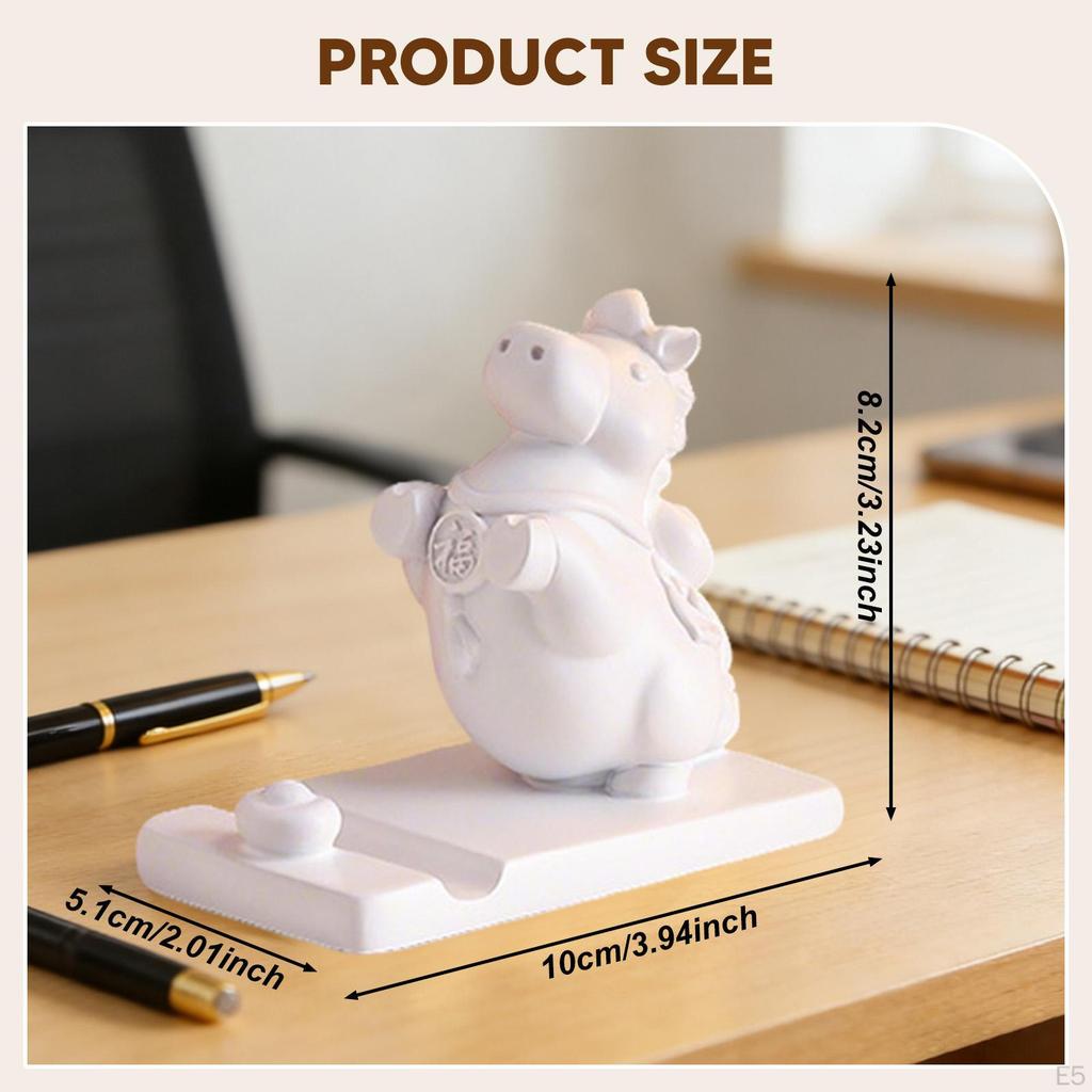 Cardboard Horse Figurine, Sculpture, Tabletop Phone Stand, Desk Ornament, Resin Animal, Suitable for