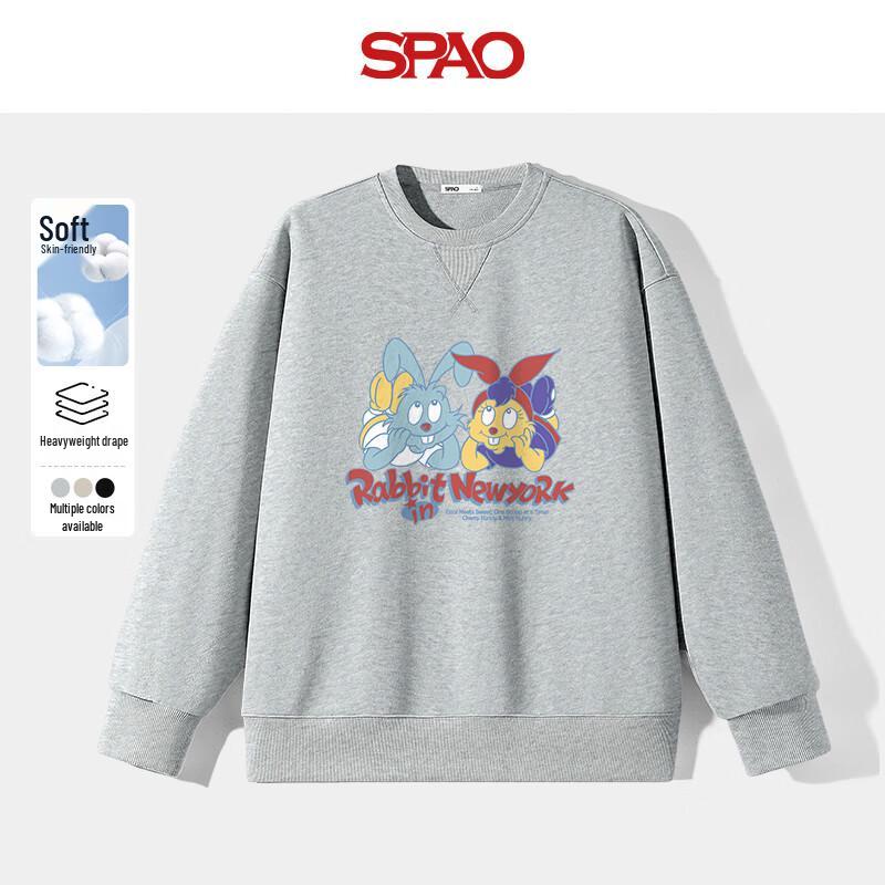 

SPAO Women s Triangle Neck SP Good Friend Sweatshirt 2XL