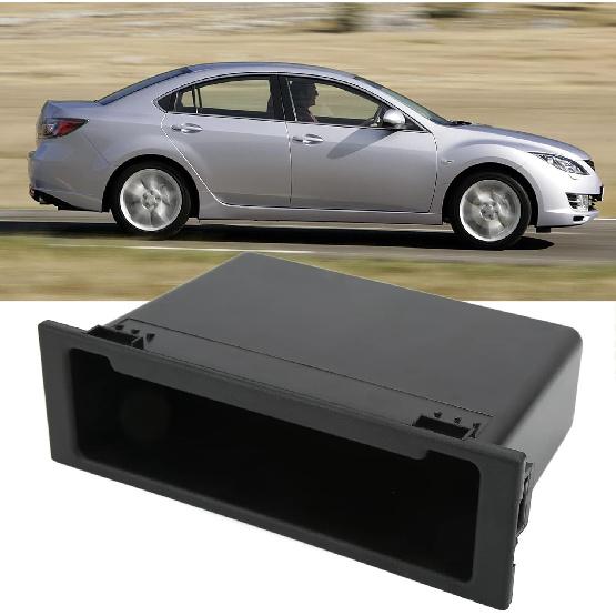 Dash Radio Storage Box,Single Din Storage Bag Multi-Functional Dashboard Storage Bag Car Stereo Blank Board Stereo Bracket