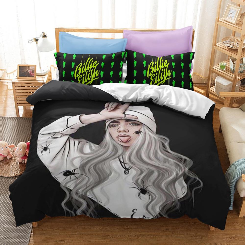 Teens Billie Duvet Cover Set Bedding Set Comforter Cover Machine Washable for Bedroom Decor Children Teens Birthday Gifts