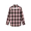 GROUND ZERO Unisex Letter Print Plaid Color-block Loose Shirt