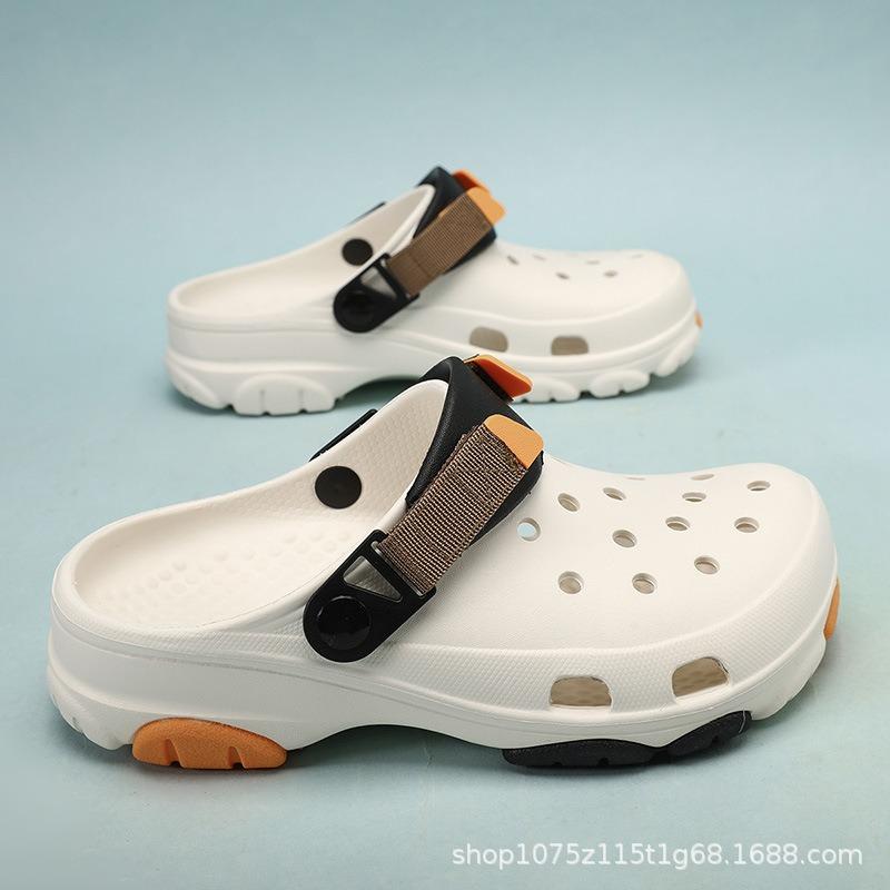 New men's hole shoes fashionable non-slip and wear-resistant thick-soled casual beach cool slippers