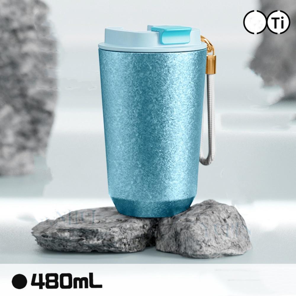 Coffee Travel Mug Titanium Liner Thermal Insulated Coffee Mug with Lid, Leakproof Coffee Thermos Tumbler for Hot&Cold Drinks