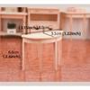 1/12 Scale Miniature Wooden Half-Round Table Model Ornament - DIY Miniature Kitchen/livroom Scene Decoration - Perfect Gift