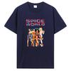 Neues Spice Girls Damen Unisex T-Shirt Mode Filmkunst Freizeit Street T-Shirt Cartoon Charakter Grafik T-Shirt Herrenbekleidung