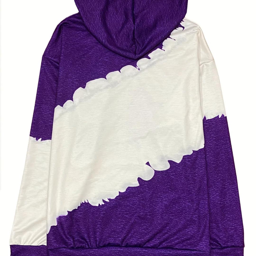 

Модная женская толстовка с цветочным принтом и буквами — удобная толстовка с капюшоном на шнурке и карманом-кенгуру — стильная повседневная одежда с длинным рукавом для модниц 6XL