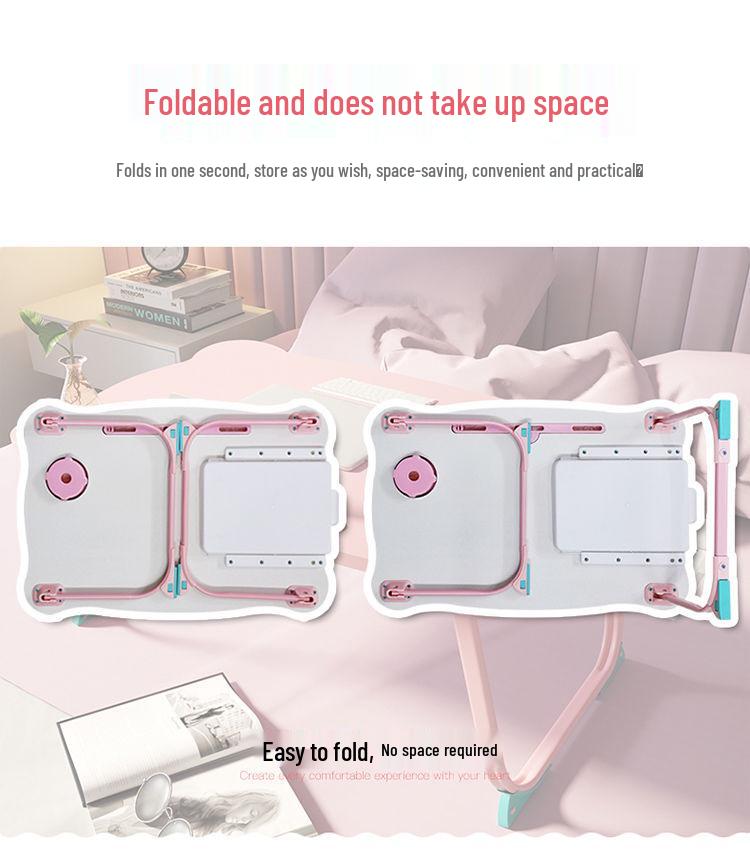 Compact Foldable Bedside Laptop Desk for Dorms and Rentals