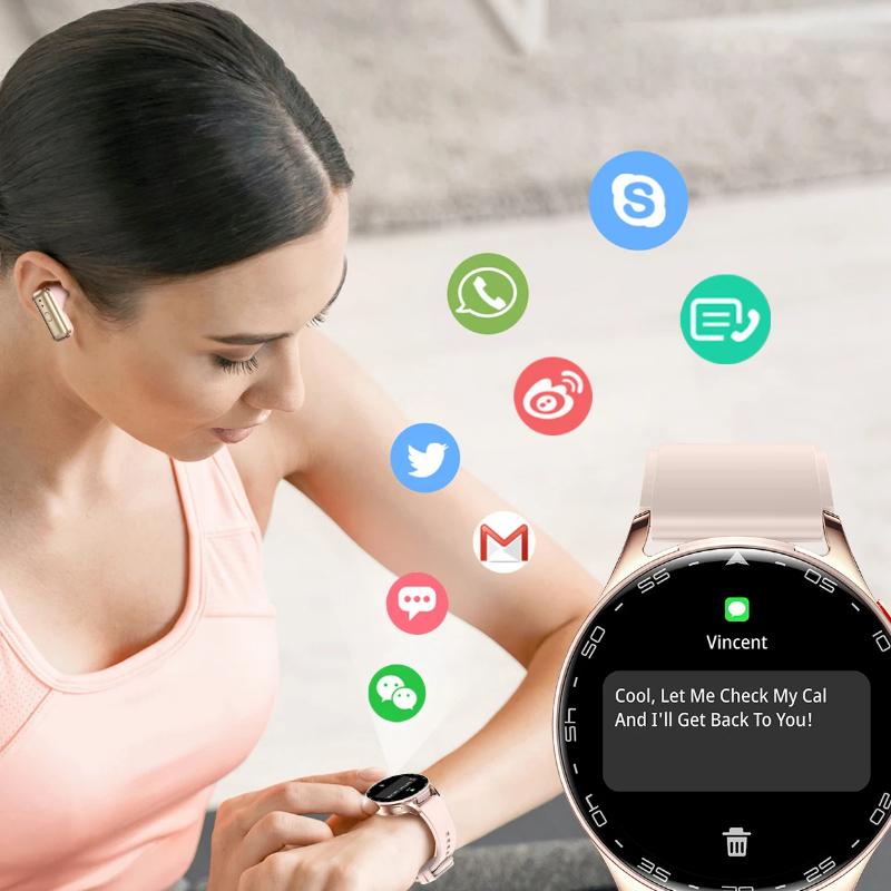 2025 New Smart Watch TWS 2-in-1 Bluetooth Earphones with Built-in Speaker HIFI 9D Sound Quality Health Monitor Watch for Android IOS