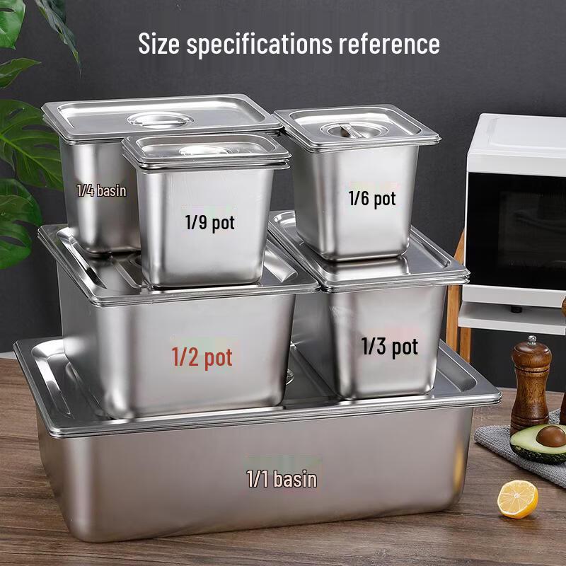 304 Stainless Steel Rectangular Gastronorm Pan