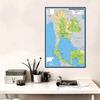 Varios Tipos de Mapas El Mapa de Tailandia Mapa de Pintura de Tailandia Imágenes Póster sin Marco Decoración Escolar