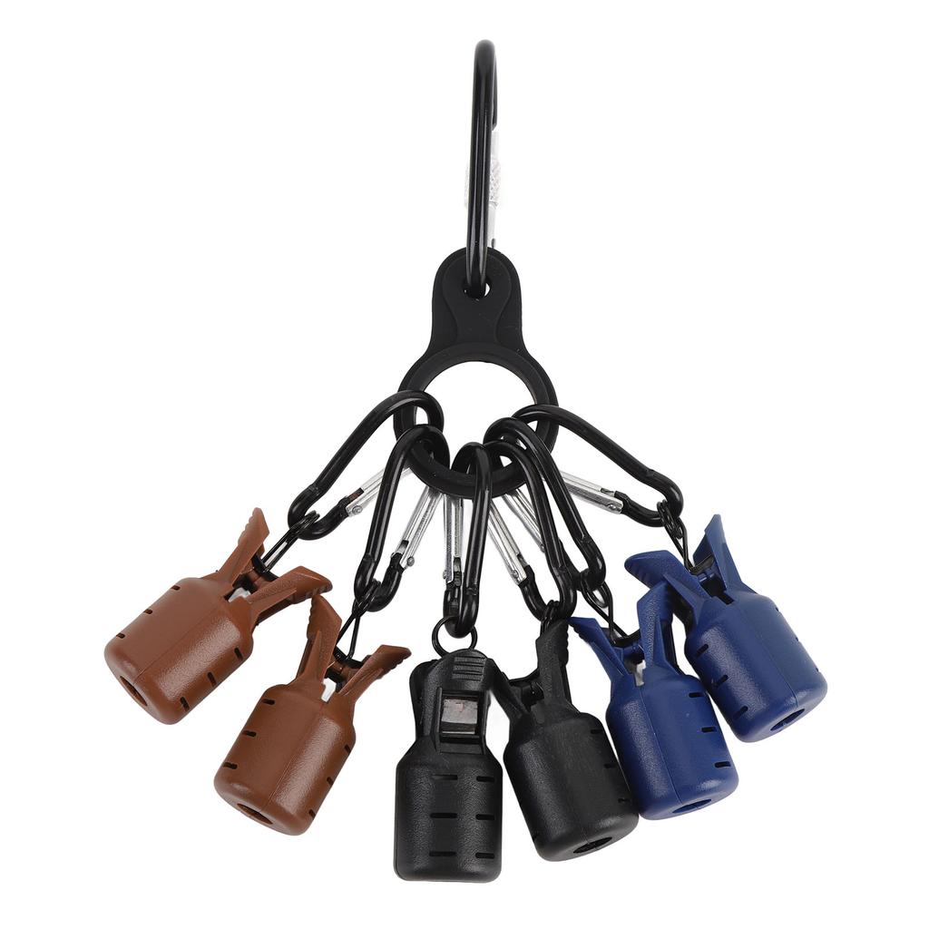 6 Pcs Squid Hooks Cover with Screwgate Clip Hooks Easy To Clip Protective Squid Jig Hook Protector for Outdoor Style 3