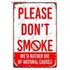 Vintage No Smoking Metal Plaque Free Wifi Tin Sign Public Bar Smoking Area Outdoor Decor Wall Decor WY