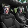 2Pcs Santa Claus Car Headrest Cover Universal Auto Seat Headcover  Gift for Car Lover