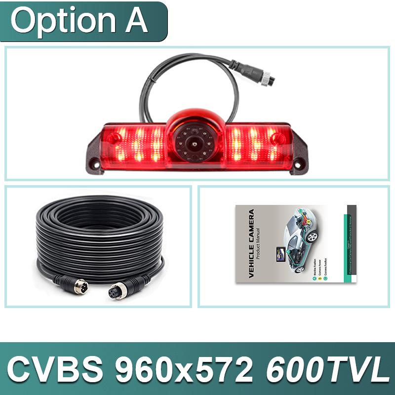 CCD AHD 1080P, montare pe acoperișul mașinii, lumină de frână, cameră de vedere spate pentru Chevy Express GM GMC Savana Cargo Van Transporter 2003-2018