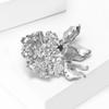 Elegant Hydrangea Enamel Flower Brooch For Women Alloy Jewelry Accessory Gift