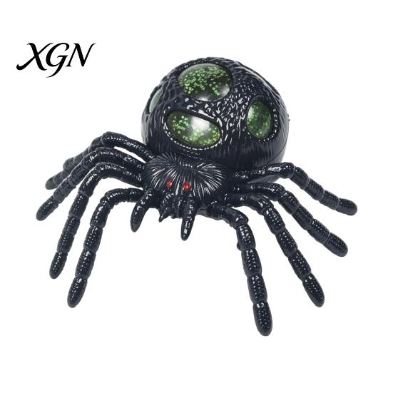Halloween Party Dekoration 1/4 Stück Glitzer Spinne Quetschspielzeug, Stressabbau Realistisches Gruseliges Gadget Fake Scherzartikel Tragbarer Linderer
