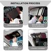 2PCS Car CD Visor Storage Cases, Sun Visor Organizer Disc Holder with 10 DVD Storage Sleeves, Vehicle Sunshade Anti-Scratch Leather CD Case Wallet