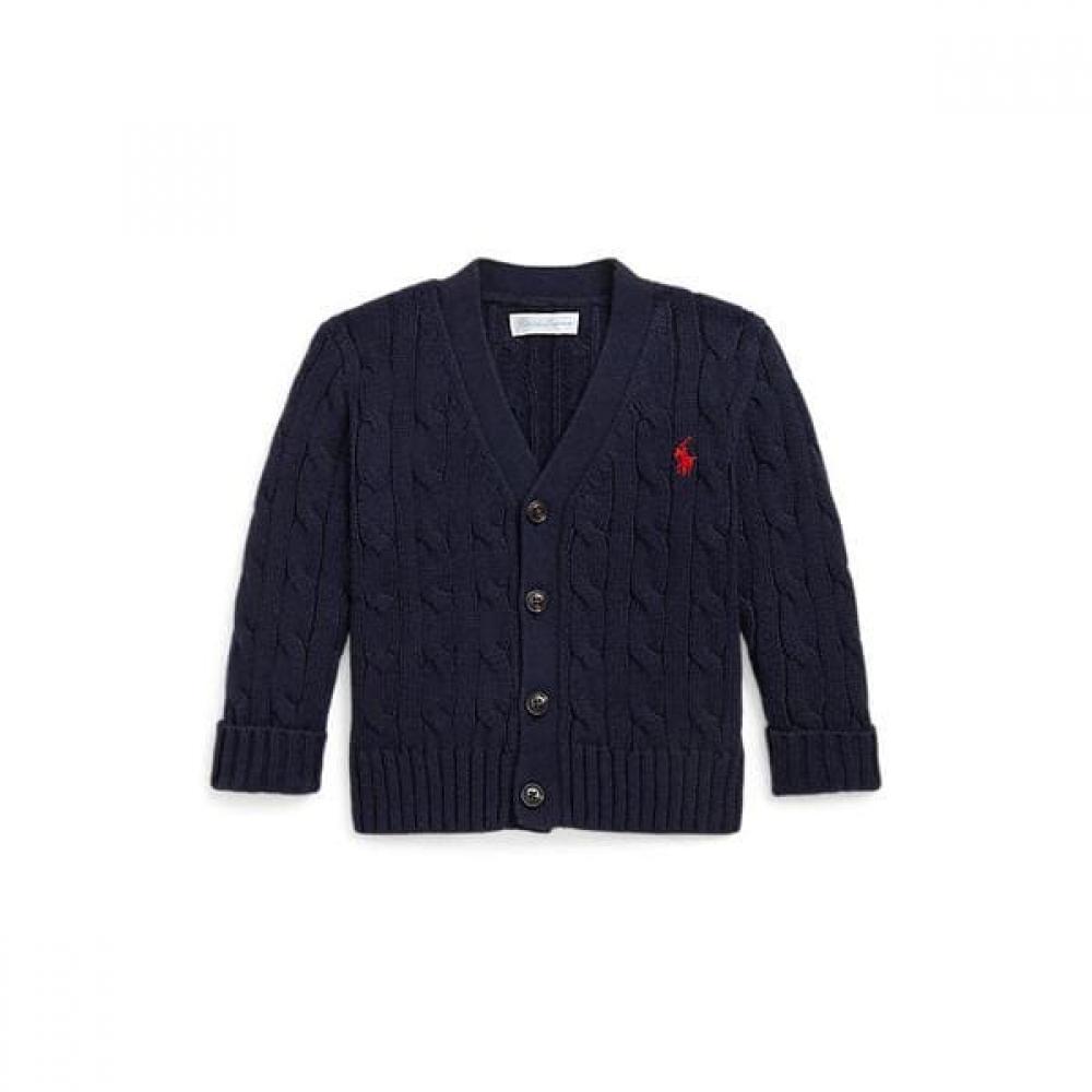 Ralph Lauren Baby Boys Cable Knit Cotton V Neck Cardigan Cwposwei6820248410 12M