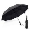 Wind Resistant Folding Automatic Umbrella Rain Women Auto Luxury Big Windproof Umbrellas Rain for Men Black Coating 10K Parasol
